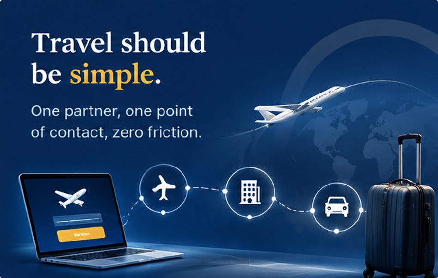 Travel should be simple — one partner, one point of contact, zero friction
