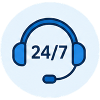 24x7 Traveller Support icon